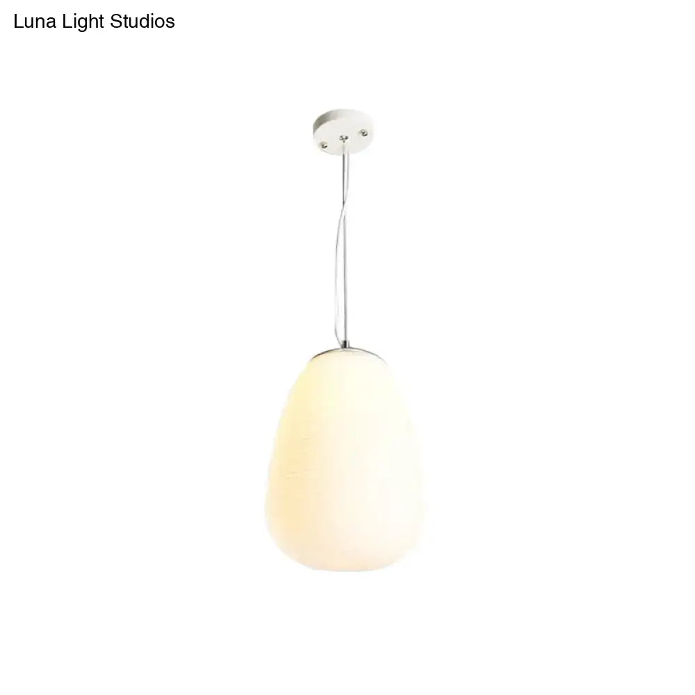 Decorbites™ stylish nordica pendant light with opal glass frosted white shade and polished chrome ideal for office and kitchen island