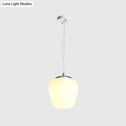 Decorbites™ stylish nordica pendant light with opal glass frosted shade and chrome accents for office and kitchen island
