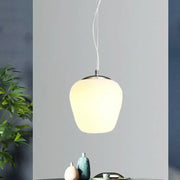 Decorbites™ stylish nordica pendant light with frosted opal glass and chrome finish ideal for office and kitchen island lighting
