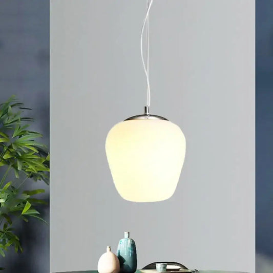Decorbites™ stylish nordica pendant light with frosted opal glass and chrome finish ideal for office and kitchen island lighting