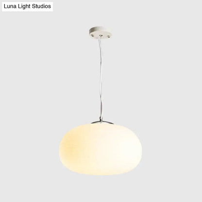 Decorbites™ nordica pendant light with soft frosted opal glass globe and sleek chrome finish for office and kitchen island