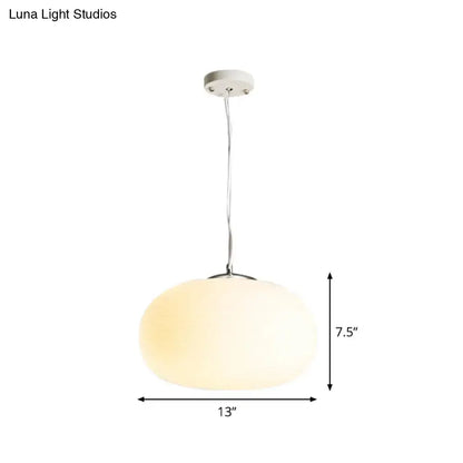 Decorbites™ stylish nordic pendant light with frosted opal glass globe and chrome hardware ideal for office and kitchen island