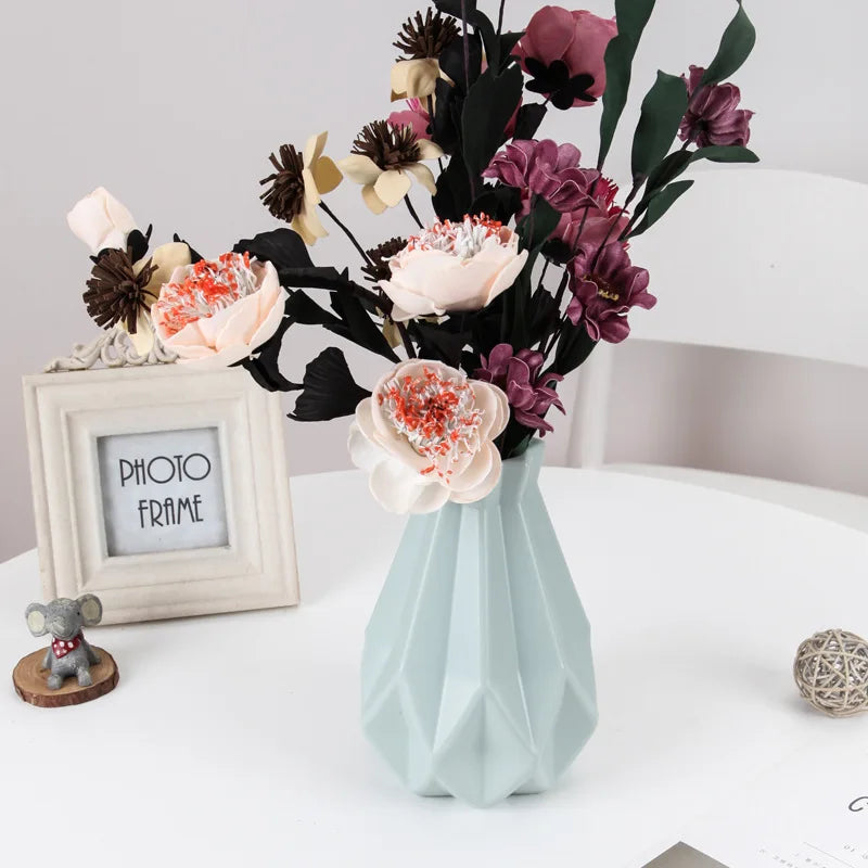 DecorBites™ Stylish Nordic Plastic Flower Vase Home Decor