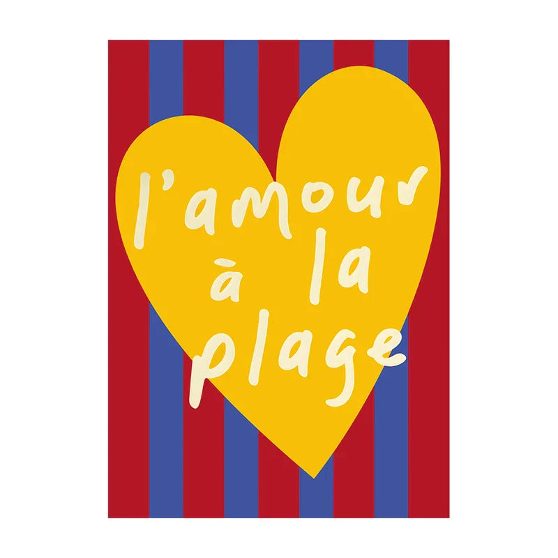 Summer Vibe Beach Canvas Art Prints - Q0044-5 / 50X70cm Unframed - Posters