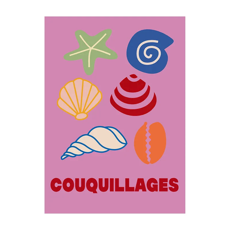 Summer Vibe Beach Canvas Art Prints - Q0044-11 / 50X70cm Unframed - Posters