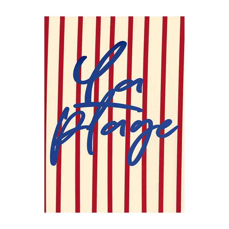 Summer Vibe Beach Canvas Art Prints - Q0044-6 / 50X70cm Unframed - Posters