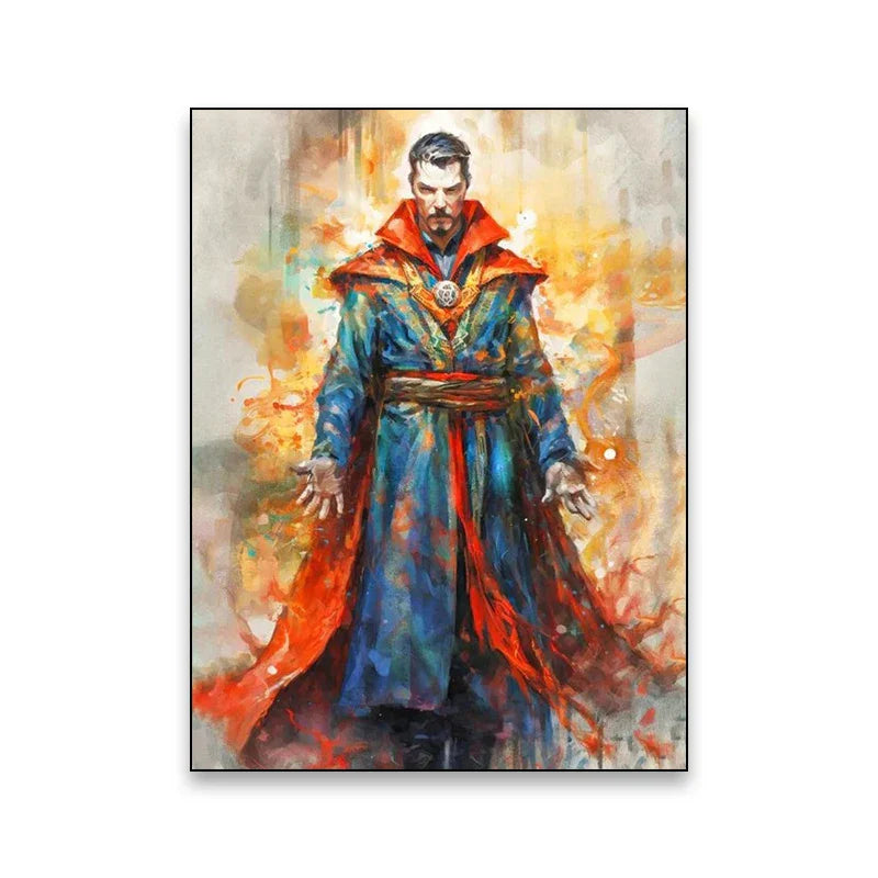 Superhero Canvas Wall Art - Marvel Movie Characters - B063 / (A4)21X30cm Unframed - Posters