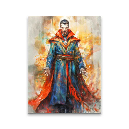 Superhero Canvas Wall Art - Marvel Movie Characters - B063 / (A4)21X30cm Unframed - Posters