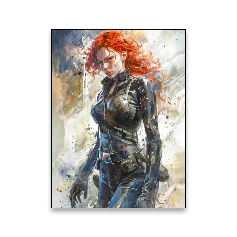 Superhero Canvas Wall Art - Marvel Movie Characters - B061 / 55x80cm Unframed - Posters