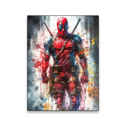 Superhero Canvas Wall Art - Marvel Movie Characters - B057 / (A4)21X30cm Unframed - Posters