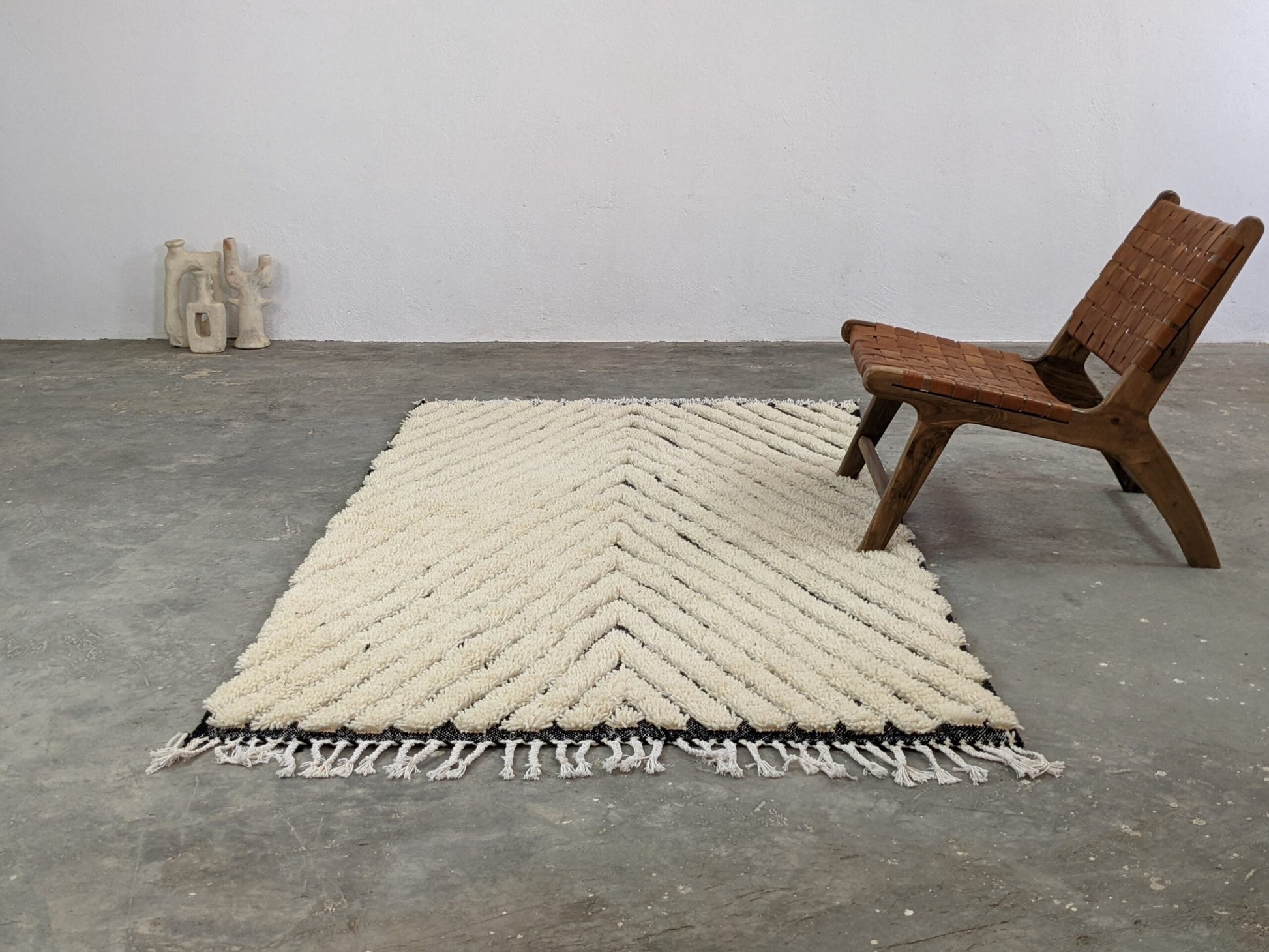 Tapis traditionnel Beni Ouarain 245 X 146 Cm