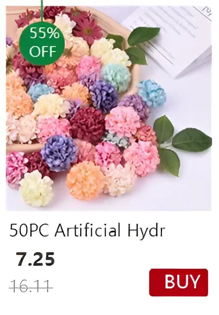 A basket of colorful artificial hydrangeas displayed with a decorbites transparent nordic vase for plants and flowers