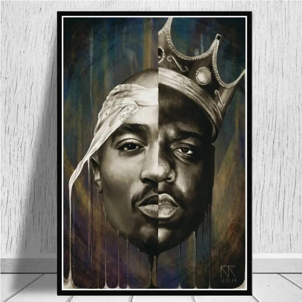 Tupac Canvas Print - Hip Hop Wall Art - 29 / 40x50cm no frame - Posters