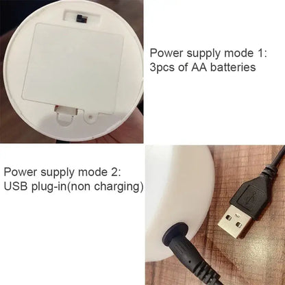 White circular led neon lamp with battery and usb power supply ideal for home party wedding decoration gift