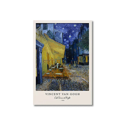 Vincent Van Gogh Starry Night Canvas Prints - 11 / 30x40cm No Framed - Posters