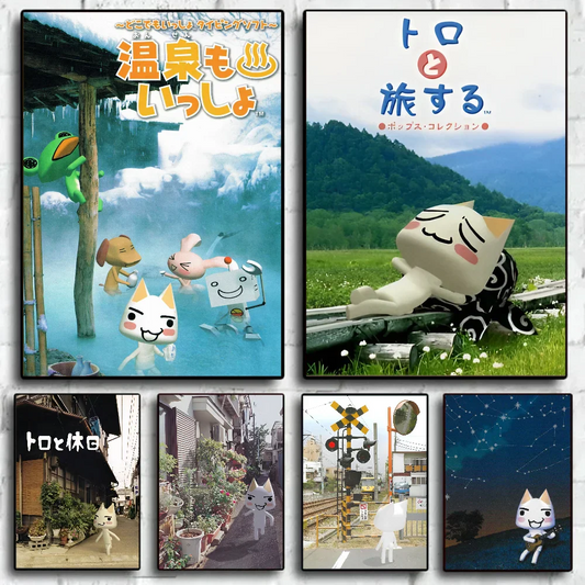 Vintage Cat Movie Posters for Home Decor - Posters