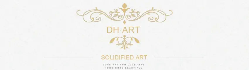 Gold ornamental logo with intricate scrollwork and floral motifs for decorbites vintage nordic abstract landscape wall art