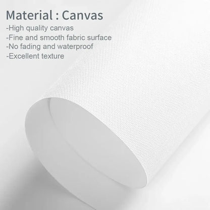 White canvas roll with fine smooth fabric texture for DecorBites™ vintage red koi fish canvas wall art featuring red koi fish