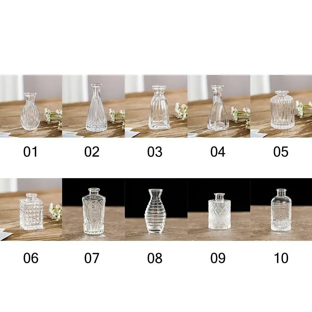 Vintage Relief Glasvase für Hydroponische Pflanzen - Vase