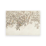 Decorbites™ vintage summer landscape canvas print featuring a delicate sepia-toned botanical branch on textured paper