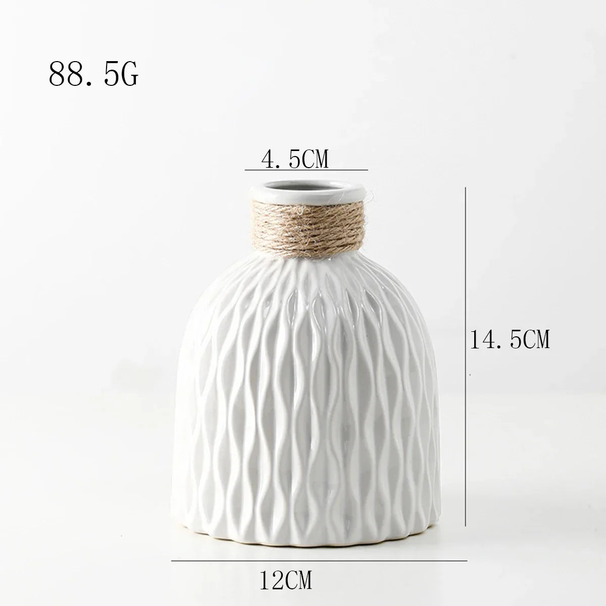 DecorBites™ Water Ripple Plastic Vase - Modern Nordic Style