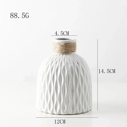 Water Ripple Plastic Vase - Modern Nordic Style - Vase