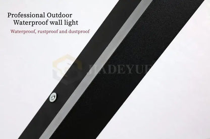 Black and silver DecorBites waterproof led outdoor wall light with sleek modern design for durable wall light use