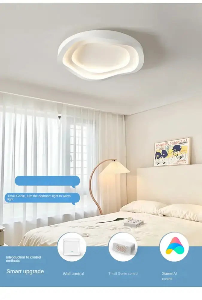 Decorbites white led ceiling lamps modern minimalist cloud-shaped led ceiling light for home decor