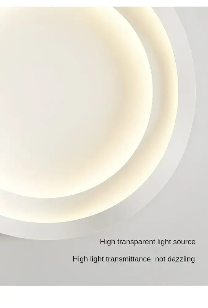 Cream-colored circular led ceiling lamp with sleek translucent design for modern minimalist home decor by DecorBites™