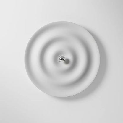 White Nordic Bauhaus Round Lamp