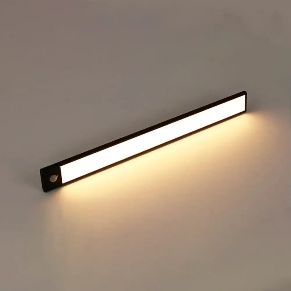 DecorBites™ wireless under cabinet lighting with black frame led strip and warm white illumination for kitchen units