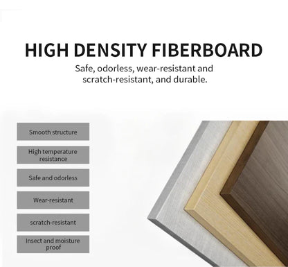 Stacked high density fiberboard panels in silver light wood and dark brown finishes for decorbites™ wooden flower plant stand shelf