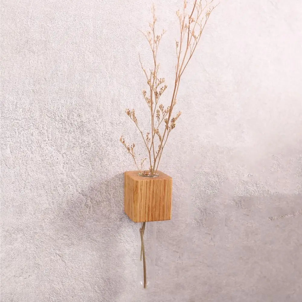 Wooden Magnetic Test Tube Vase for DIY Flower Arrangement - A - Vase