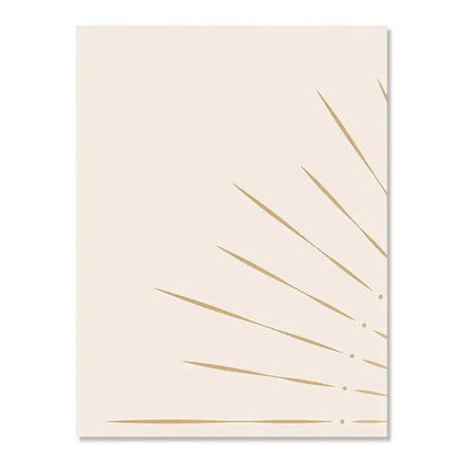 Yellow Sun Rising Horizon Wall Art - 01 / 40x50cm No Frame - Posters