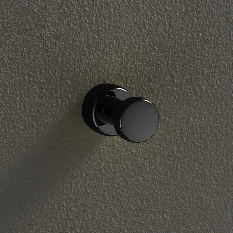 Black matte-finish wall-mounted robe hook with sleek modern design for decorbites brass wall mount towel holder