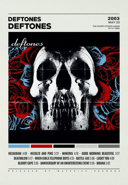 Deftones Canvas Painting Album Cover Wall Art - 1 / 20X30cm Unframed