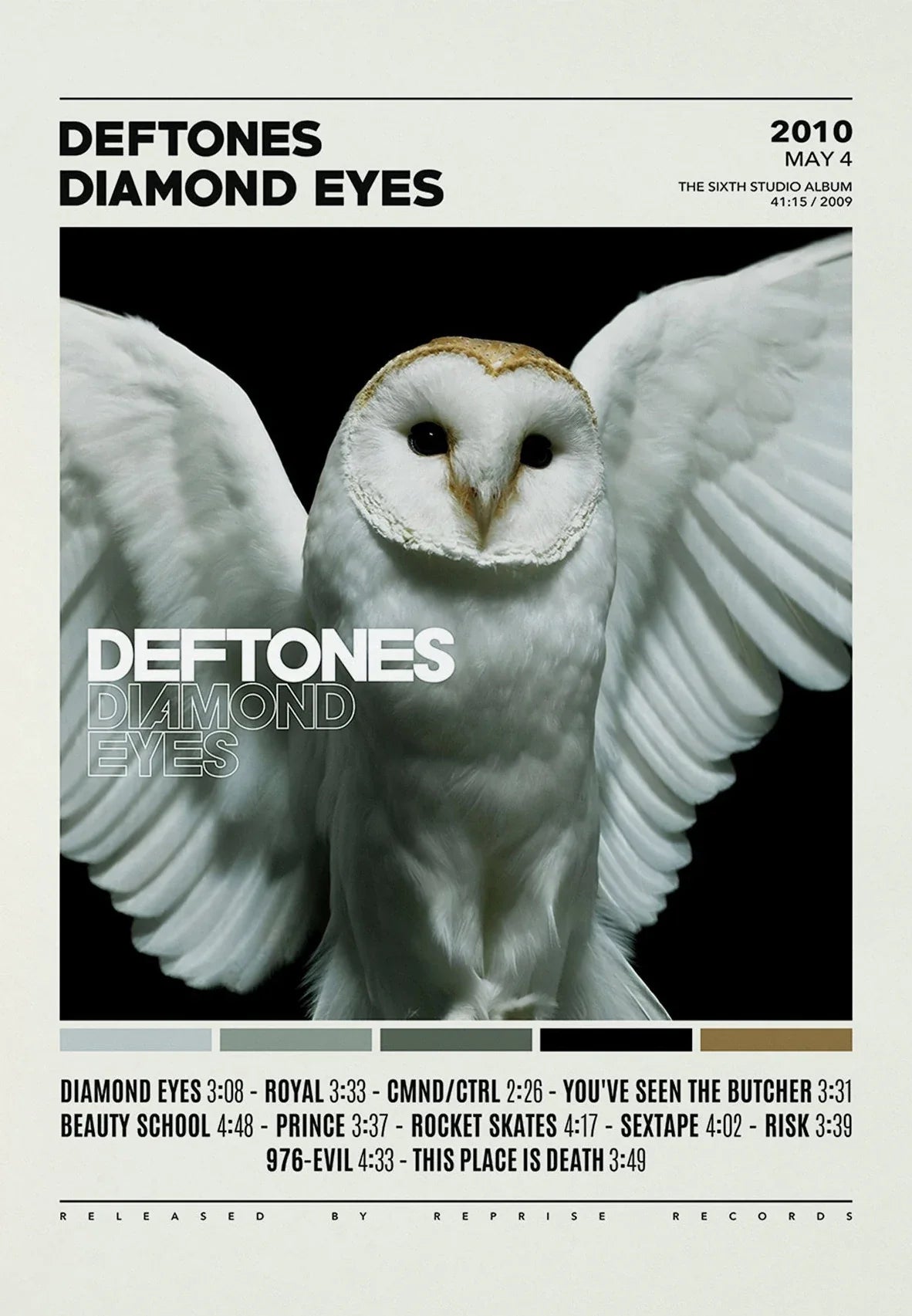 Deftones Canvas Painting Album Cover Wall Art - 2 / 30x42cm Unframed