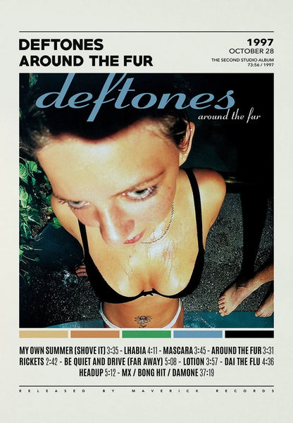 Deftones Canvas Painting Album Cover Wall Art - 3 / 20X30cm Unframed