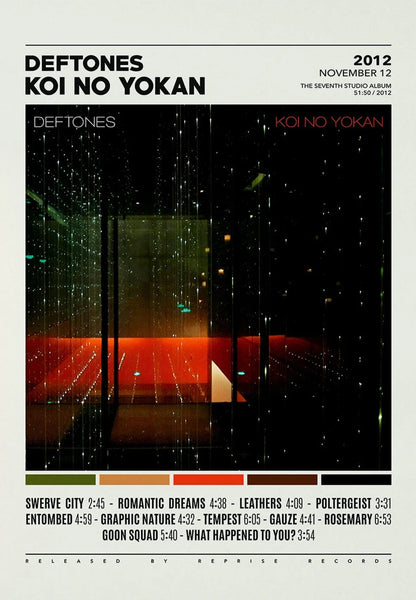 Deftones Canvas Painting Album Cover Wall Art - 5 / 20X30cm Unframed