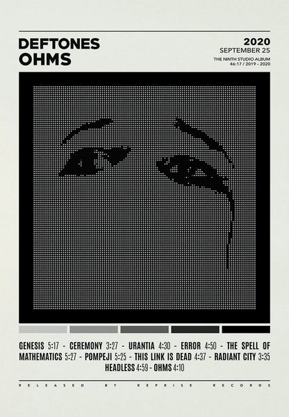 Deftones Canvas Painting Album Cover Wall Art - 6 / 30x42cm Unframed