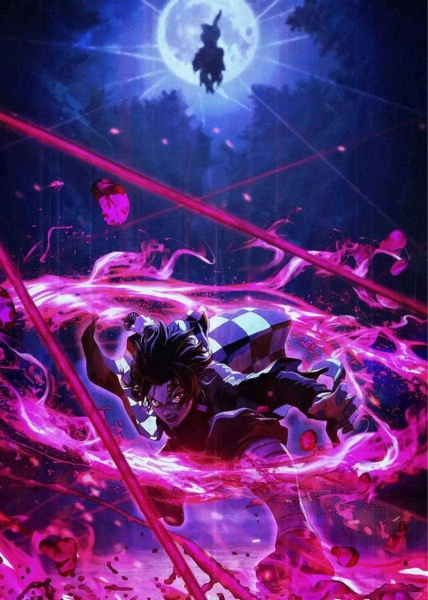 Demon Slayer Rengoku Art Poster Canvas for Home - 3 / 20X30cm Unframed - Posters