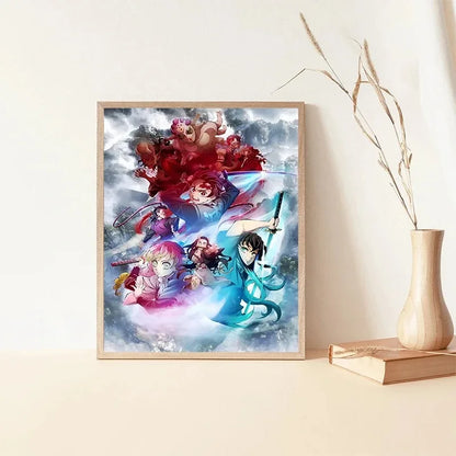 Demon Slayer Rengoku Art Poster Canvas for Home - Posters