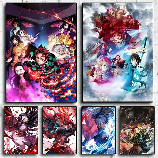 Demon Slayer Rengoku Art Poster Canvas for Home - Posters