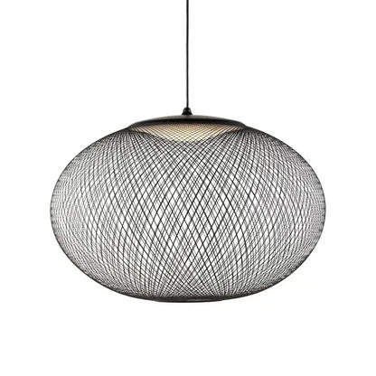 Denmark style black wire mesh designer pendant lamp with spherical woven design ideal for dining room decorbites designer pendant