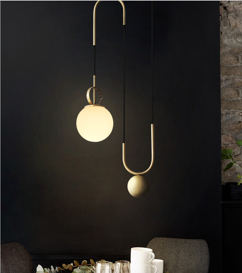 Creative Post-modern Glass Ball Decorative Chandelier