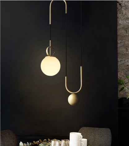 Creative Post-modern Glass Ball Decorative Chandelier