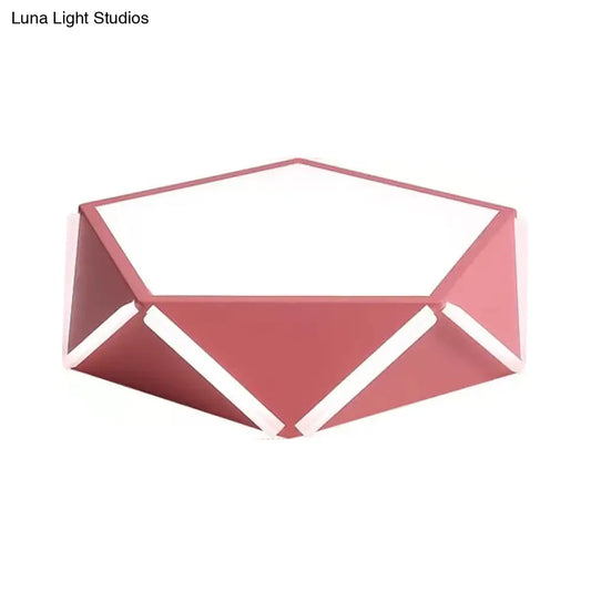 DecorBites™ DecorBites™ Diamond Acrylic LED Ceiling Lamp - Cafe Pentagon Macaron Style