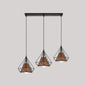 Diamond Cage Multi-Pendant Light with 3 Lights - Creative Industrial Design, Perfect for Restaurants