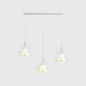 Diamond Cage Multi-Pendant Light with 3 Lights - Creative Industrial Design, Perfect for Restaurants