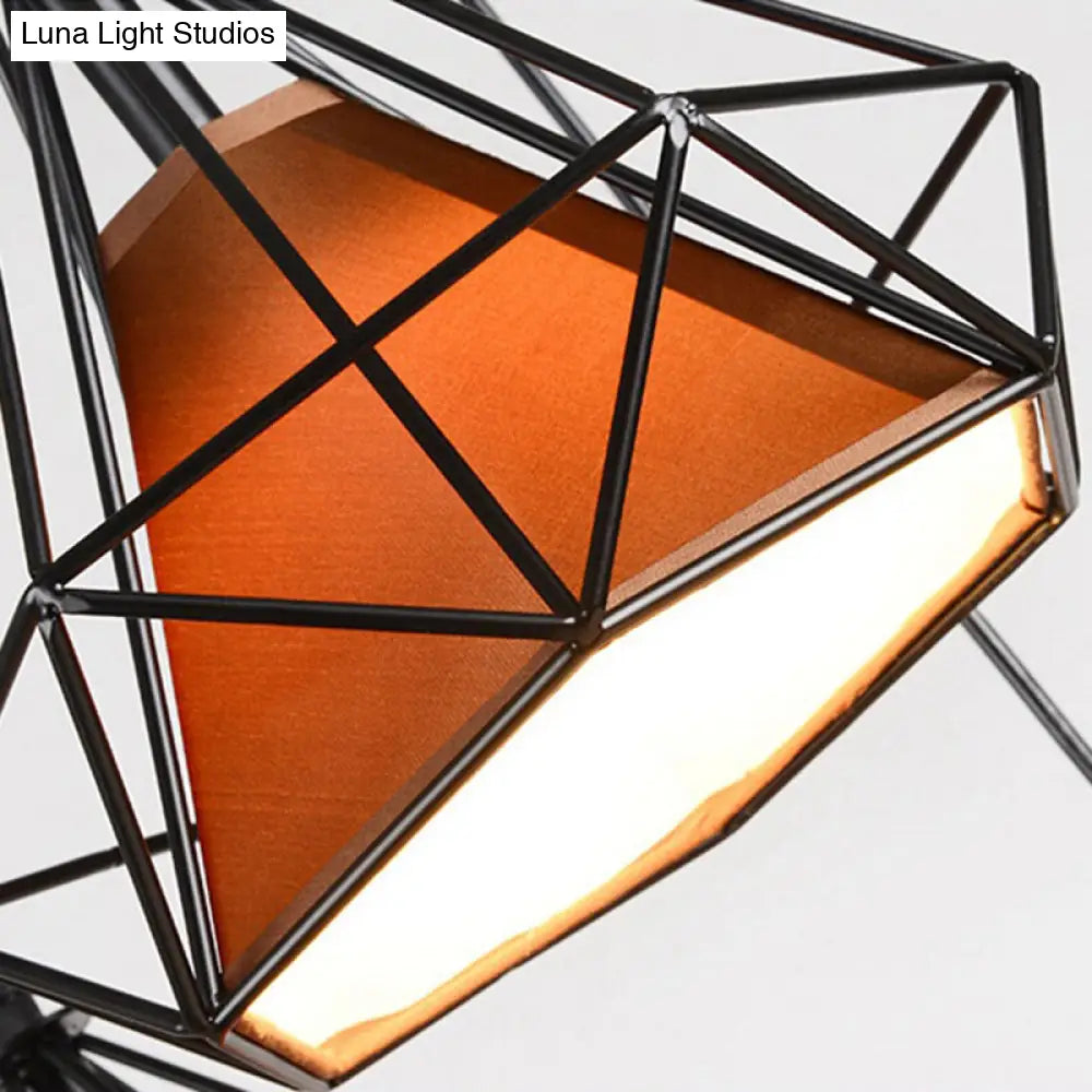 DecorBites™ DecorBites™ Diamond Cage Semi Flush Mount Retro Industrial Ceiling Lights for Hallway